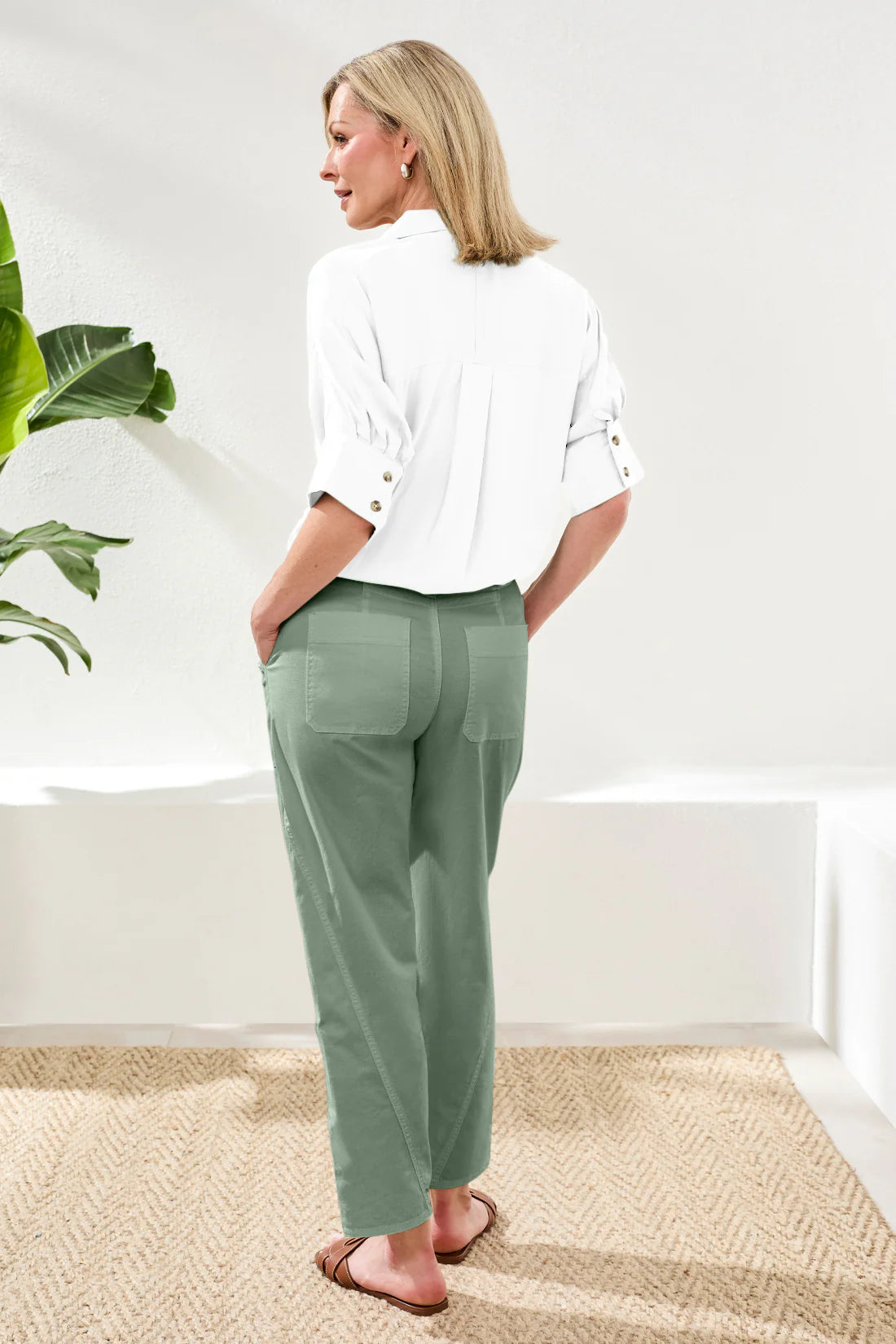 Tribal Stretch Barrel Ankle Pant