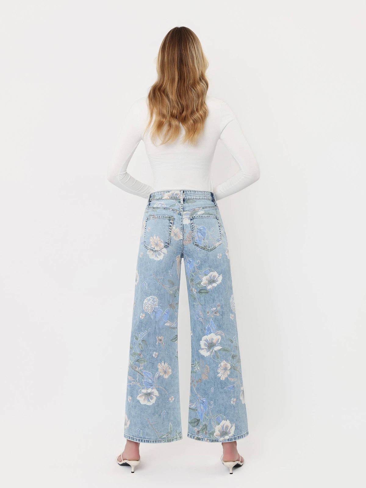 Vintage Floral Wide Leg Jean