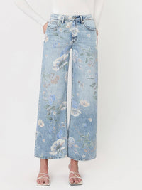 Vintage Floral Wide Leg Jean
