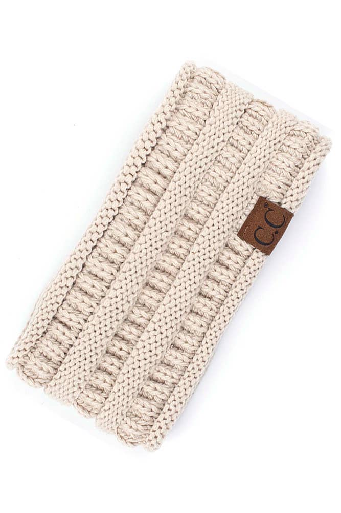 C.C Solid Ribbed Headwrap