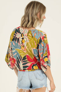 Kimono Tie Waist Blouse