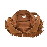 Reba Fringe Hobo Handbag