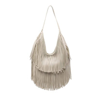 Stevie Hobo W/Fringe Cream