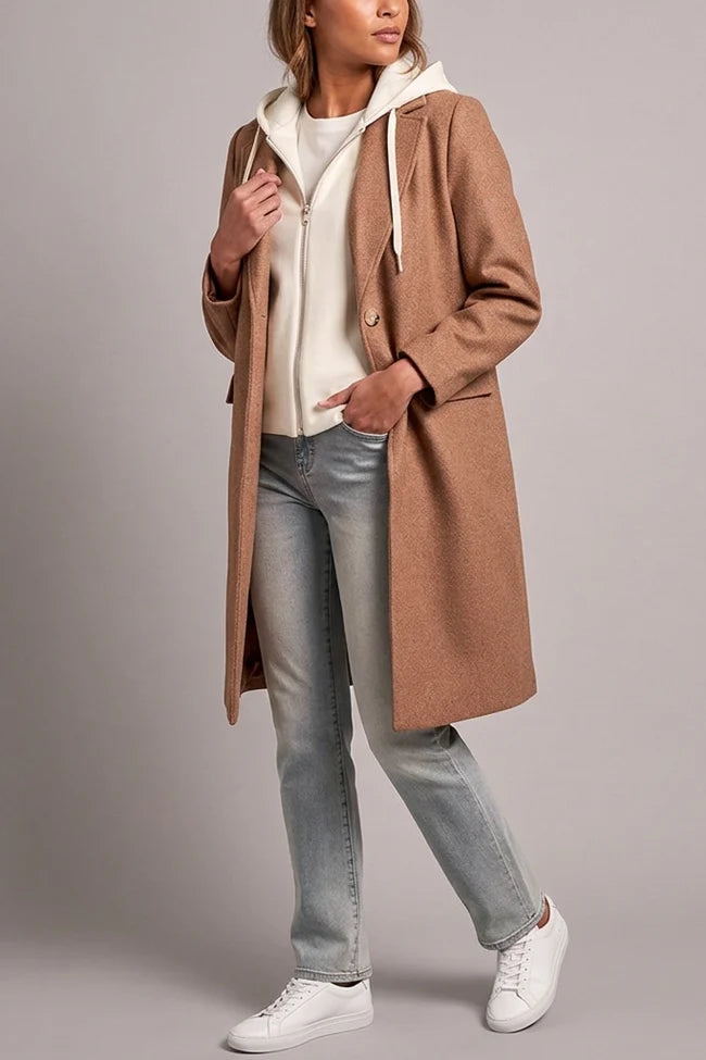 Tribal Trench Coat w/Fooler Hoodie