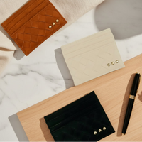 Mariah Woven Small Card Holder Wallet