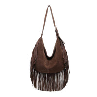 Reba Fringe Hobo Handbag