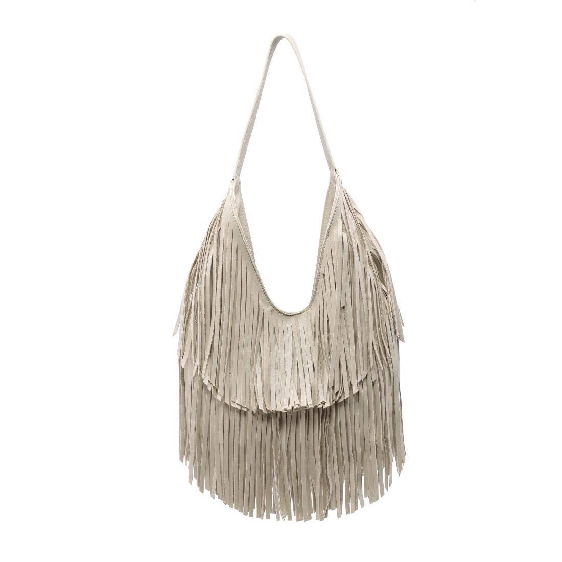 Stevie Hobo W/Fringe Cream