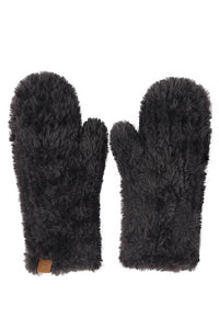 C.C Faux Fur Mittens