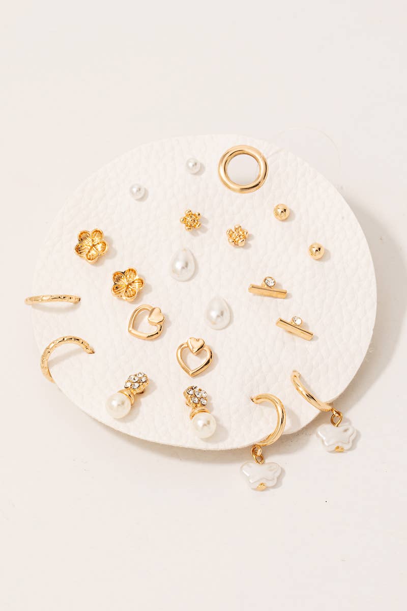 Mixed Styles Stud Earrings Set