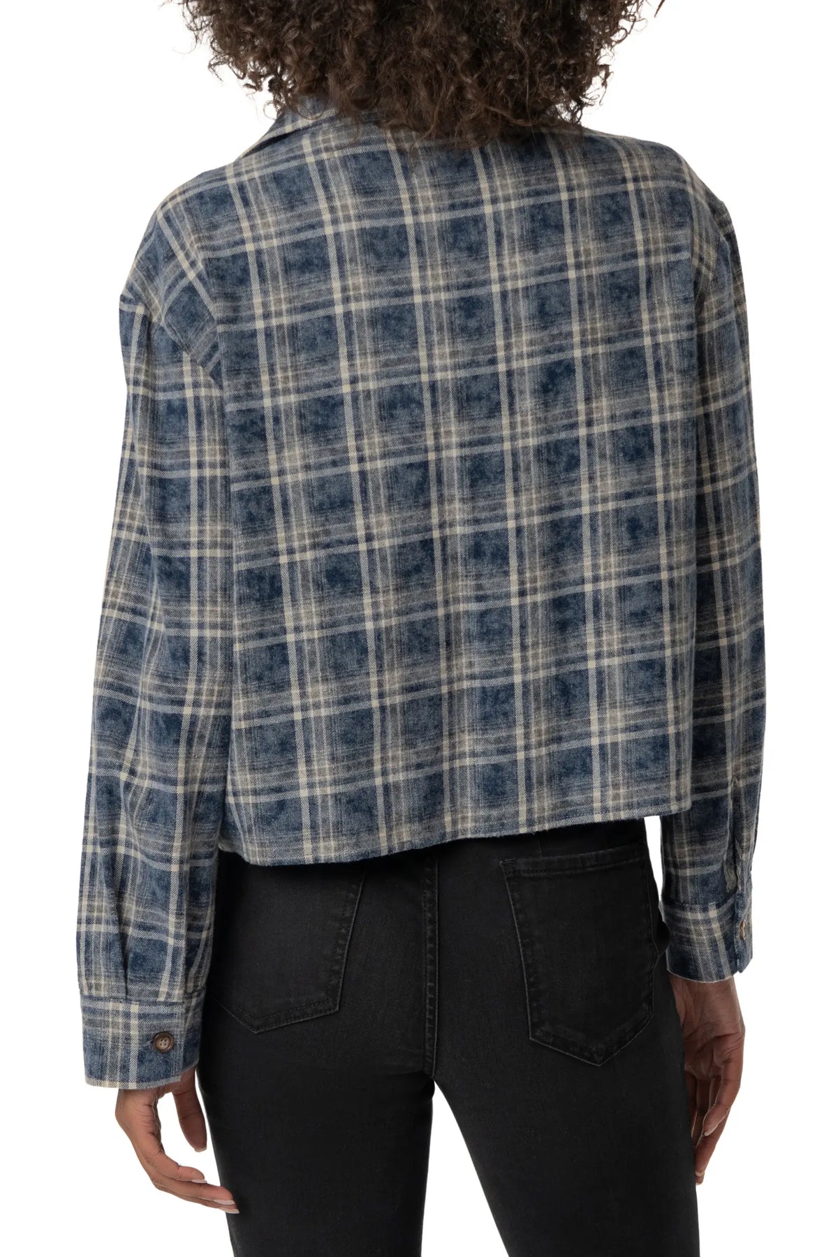 Kut Mira Boxy Plaid Shirt/Jacket