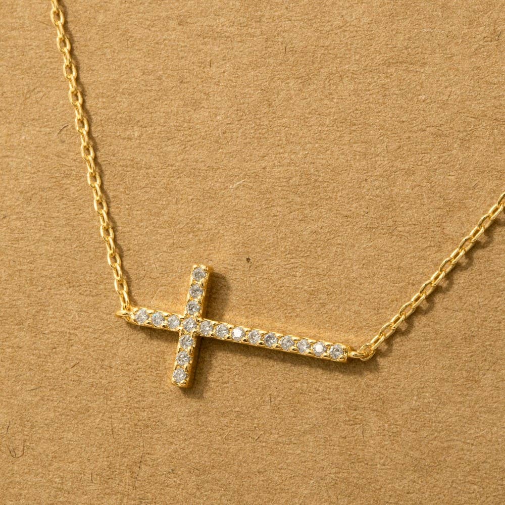 Jewel Cross Pendant Necklace
