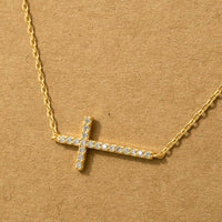 Jewel Cross Pendant Necklace
