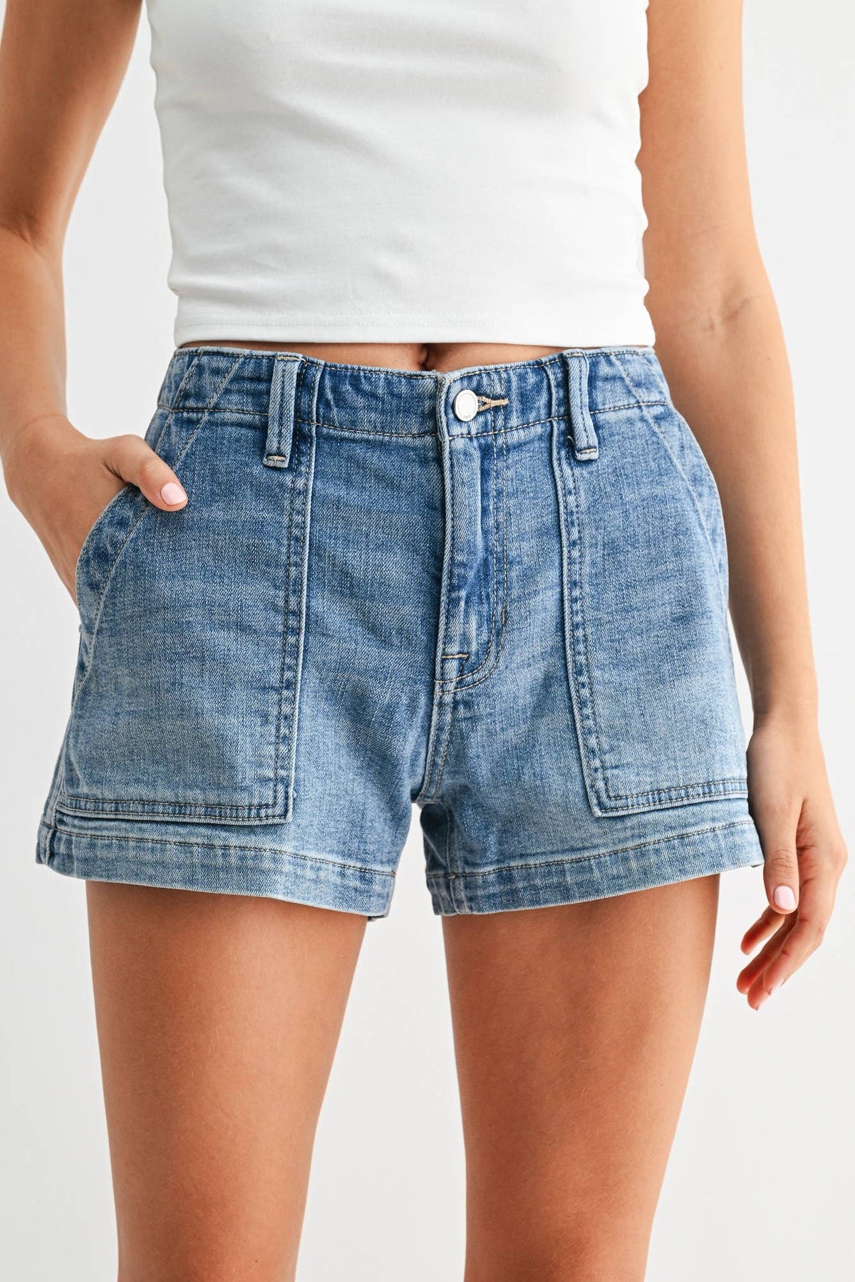 Denim Trouser Short