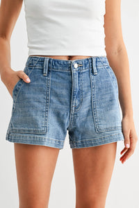 Denim Trouser Short