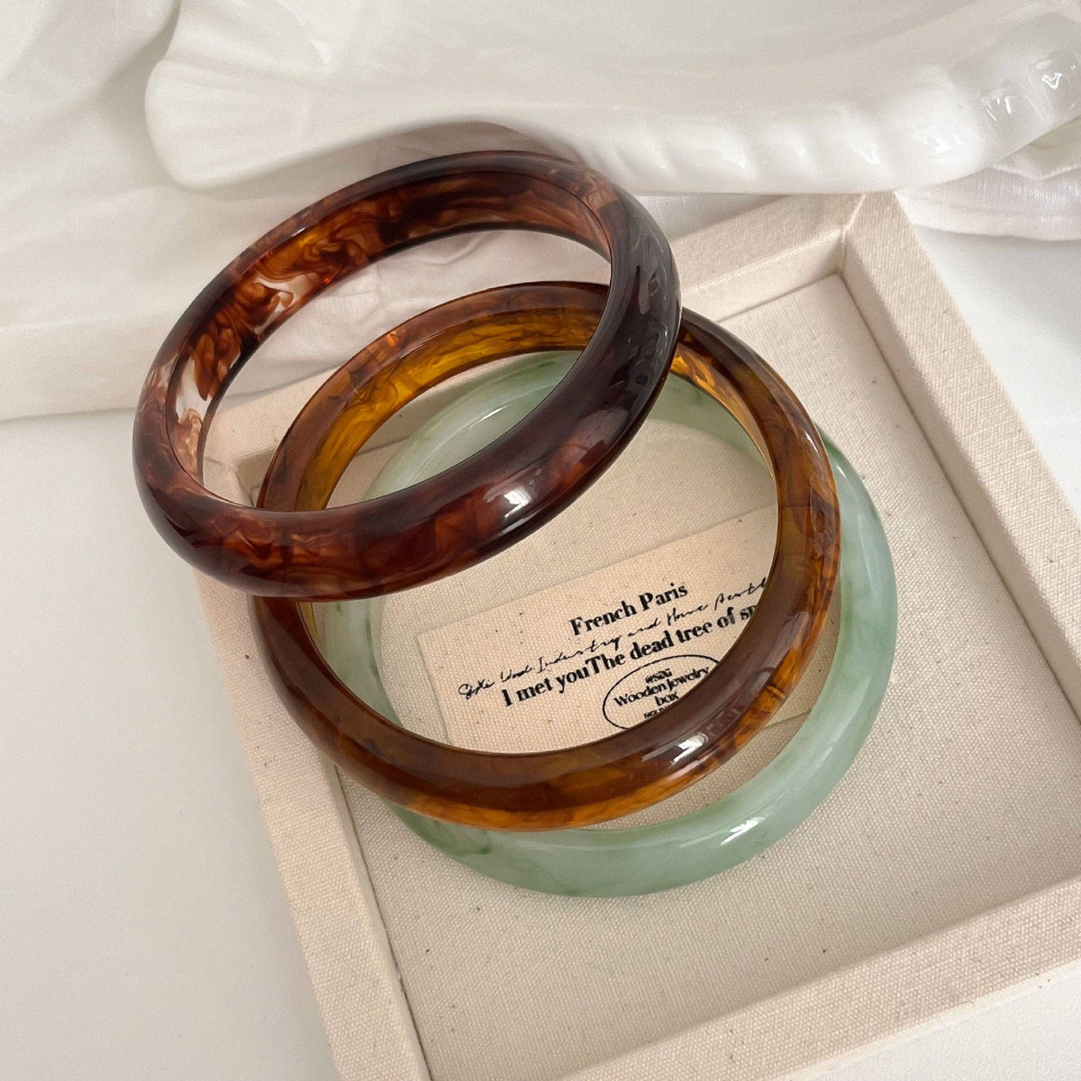 Resin Bangle Bracelet