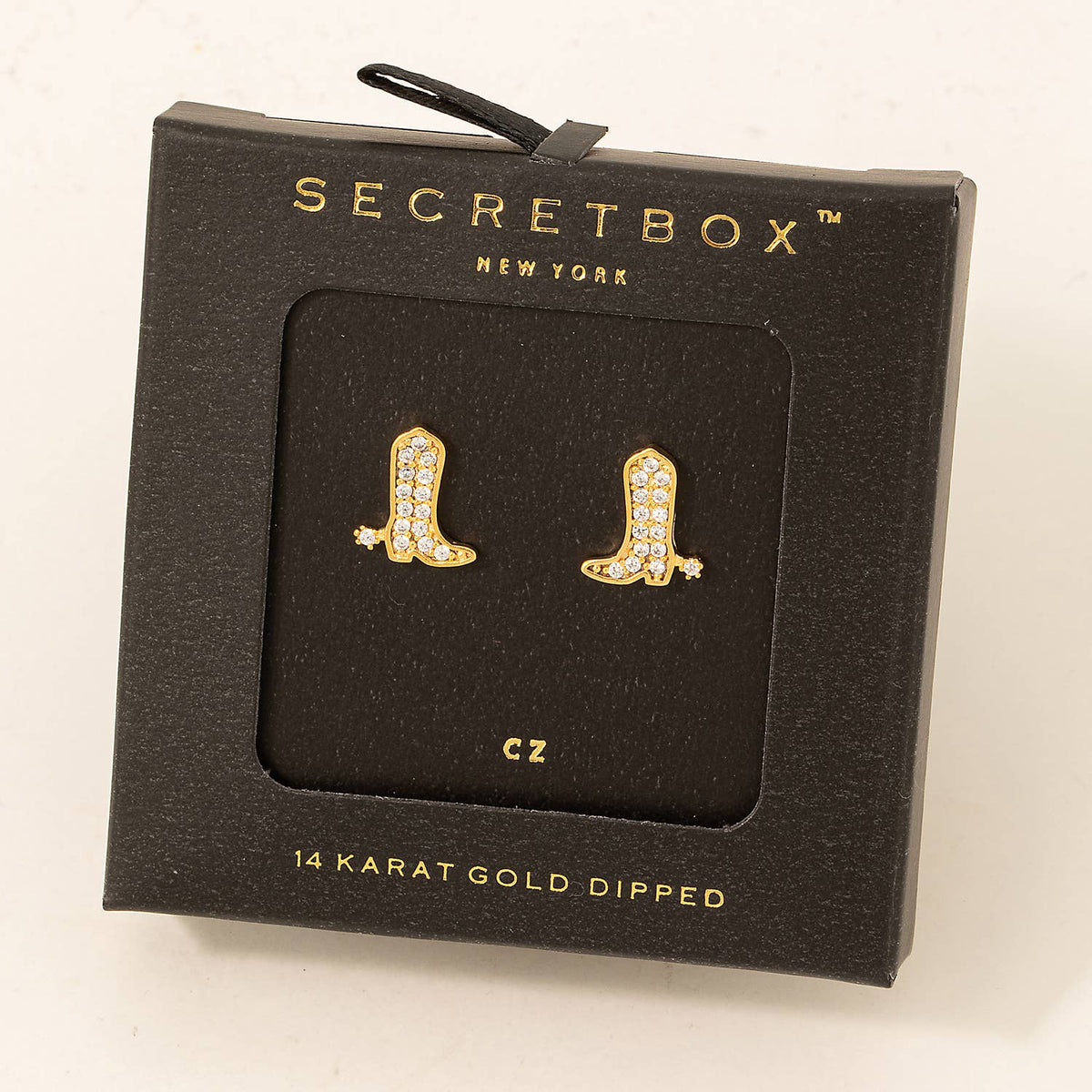 Studded Western Cowboy Boot Stud Earring