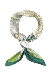 Clover + Flower Square Bandana Scarf