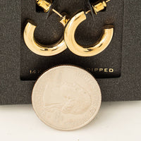 Gold Dipped Hoop Earrings