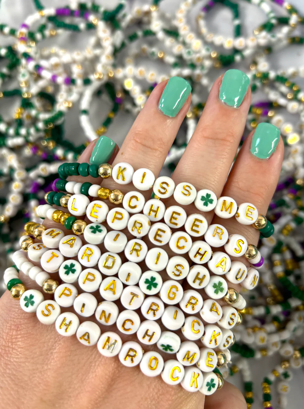 St Patricks Day Stretchy Bracelets