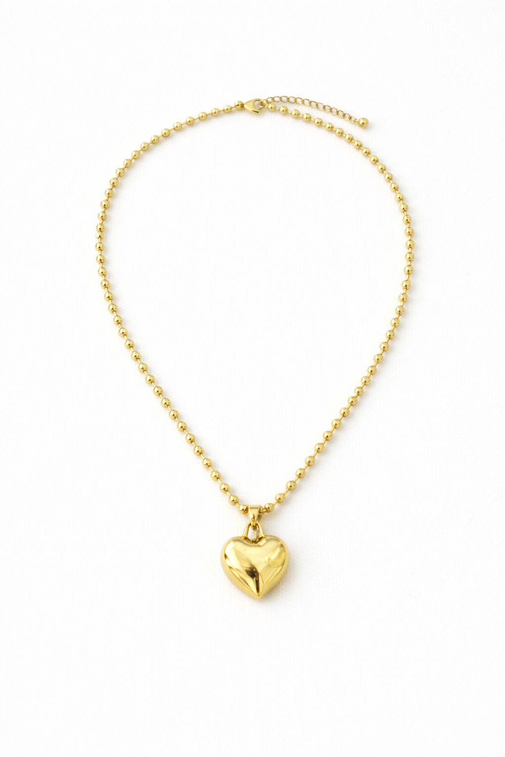 Large Puff Heart Pendant