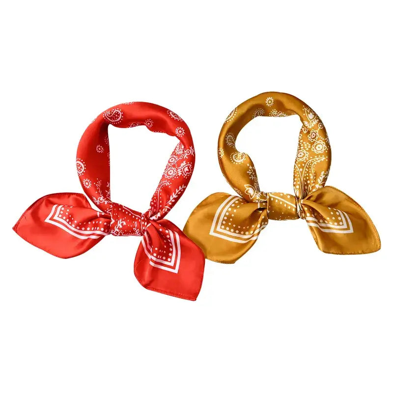 Western Bandana Silk Scarf
