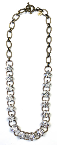 Bold Rhinestone Chain/Crystal Necklace
