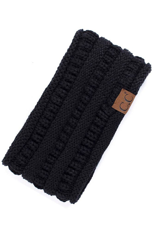 C.C Solid Ribbed Headwrap
