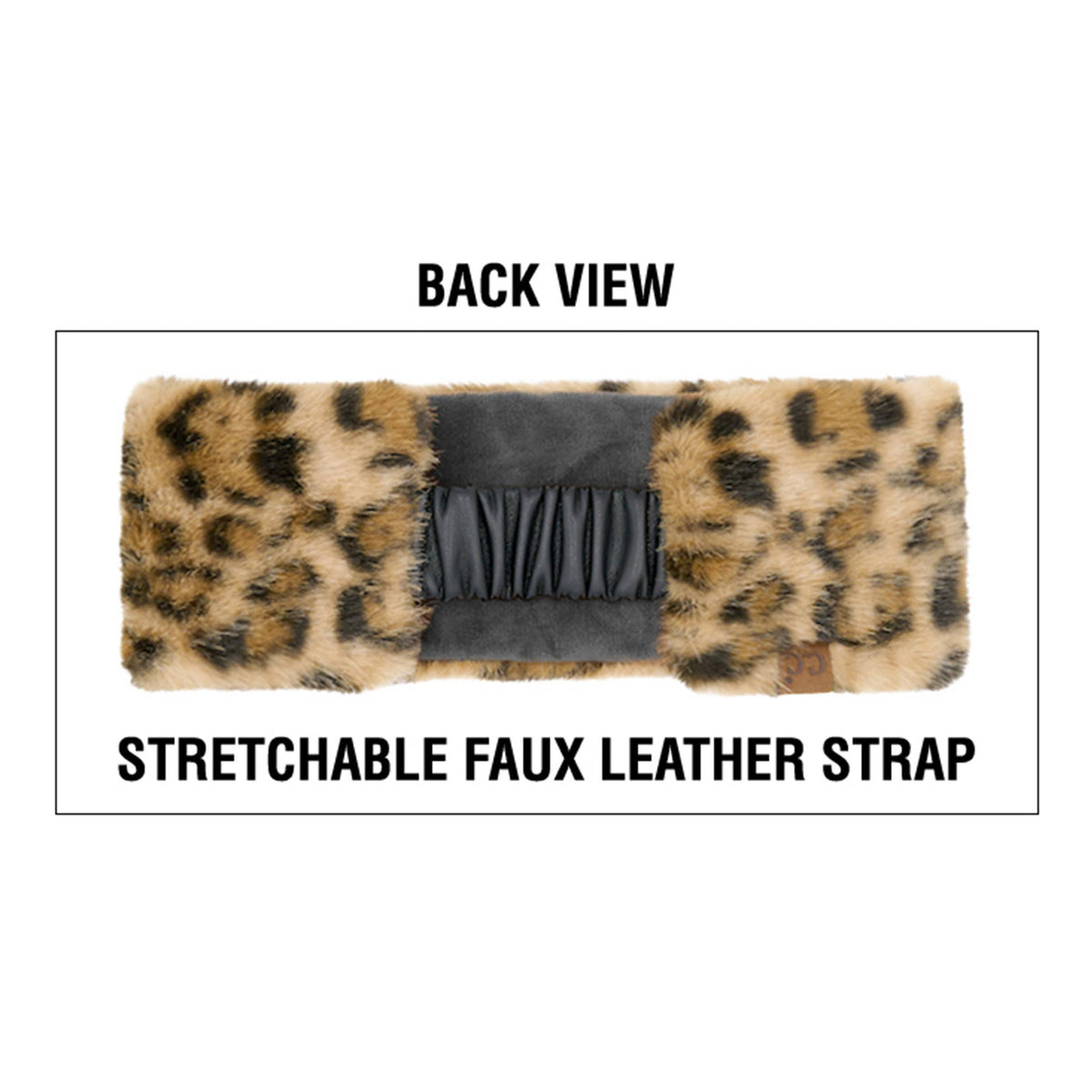 C.C Leopard Fur Head wrap
