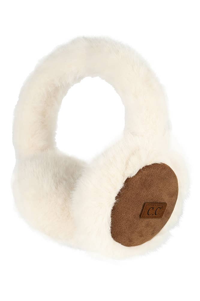 C.C Suede/Faux Fur Earmuff