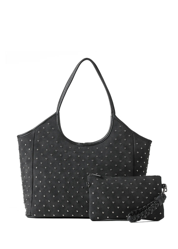 Isla Studded Suede Tote