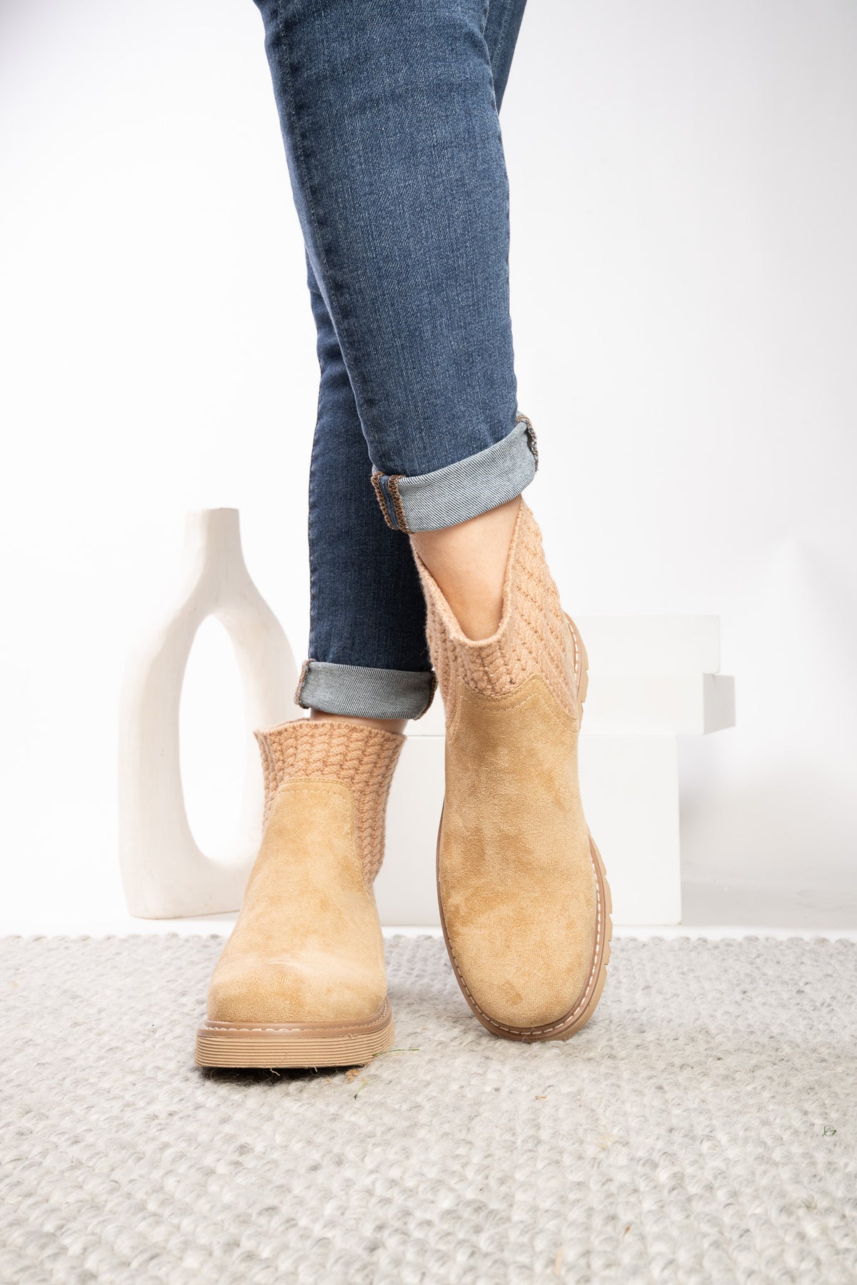 Corkys Keep Me Warm Boot-Taupe