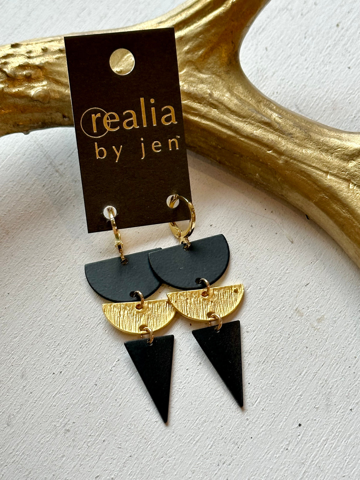 JEN Black/Gold Earrings