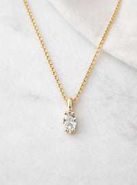 Diamond Teardrop Pendant Necklace