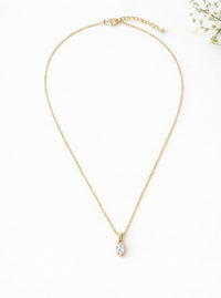 Diamond Teardrop Pendant Necklace