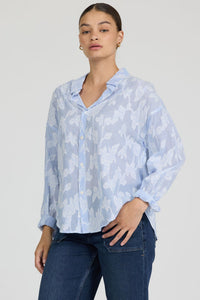 Dear John Adrianna  Burnout Button Down