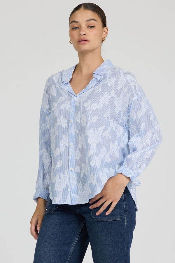 Dear John Adrianna  Burnout Button Down