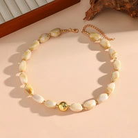 Acrylic Necklace W/Gold Bead