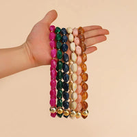Acrylic Necklace W/Gold Bead
