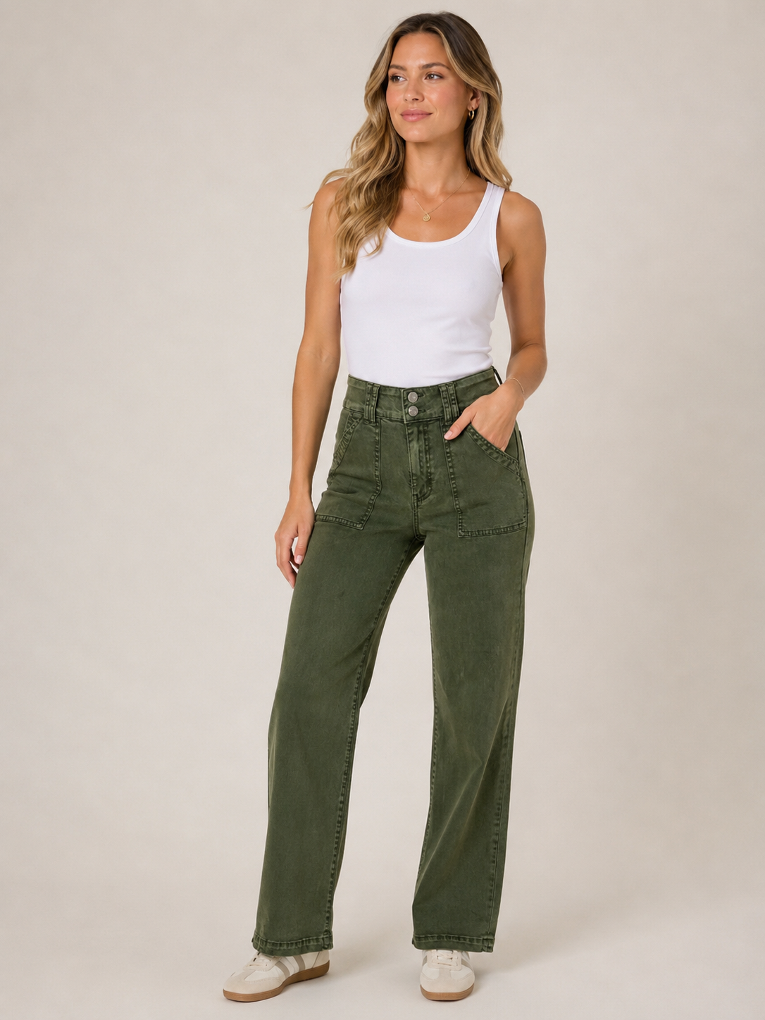 Kut Jodi HR Straight Porkchop Front Pocket Pants