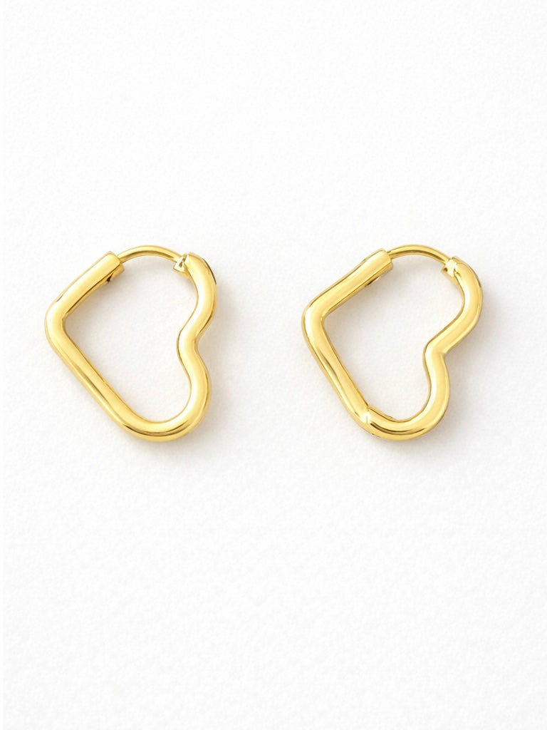 Heart Hoop Earrings