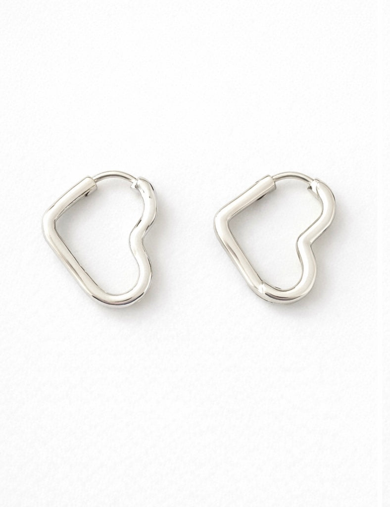 Heart Hoop Earrings