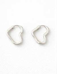 Heart Hoop Earrings
