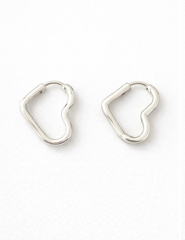 Heart Hoop Earrings