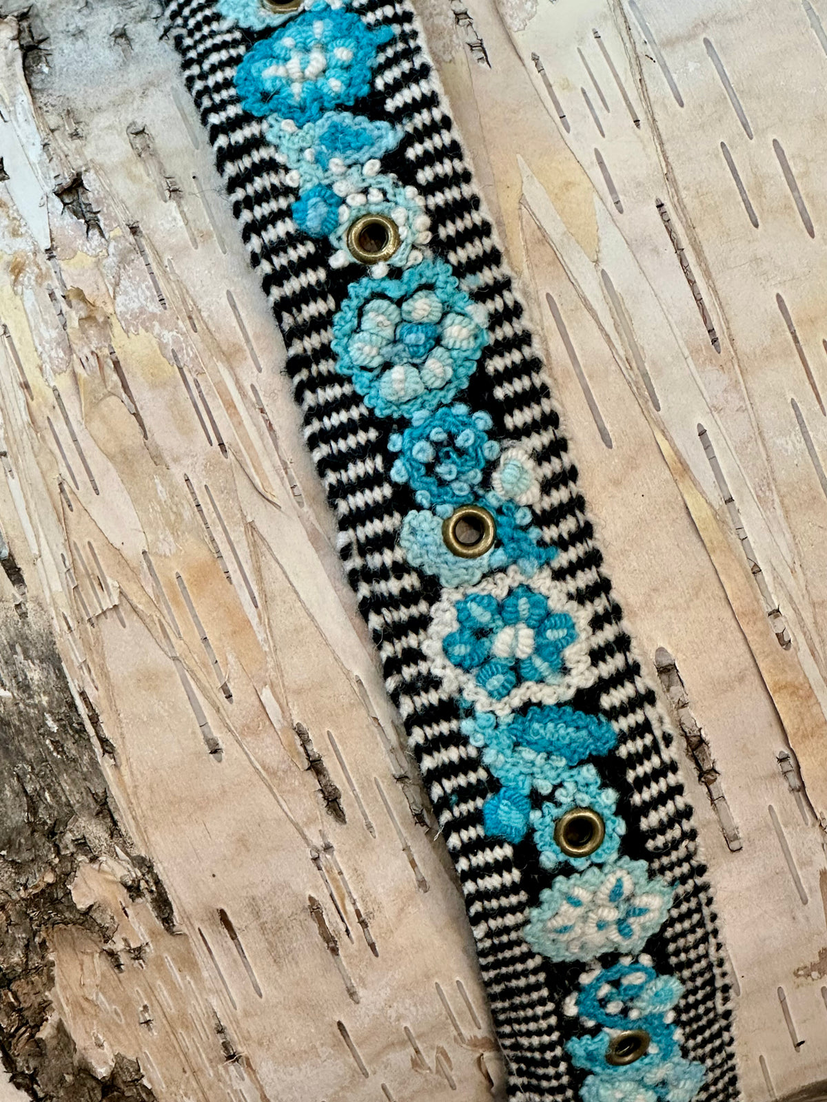 Embroidered Fabric Belt