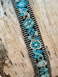 Embroidered Fabric Belt
