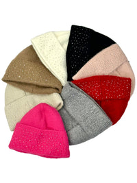 Knit Lined Beanie w/Sparkle
