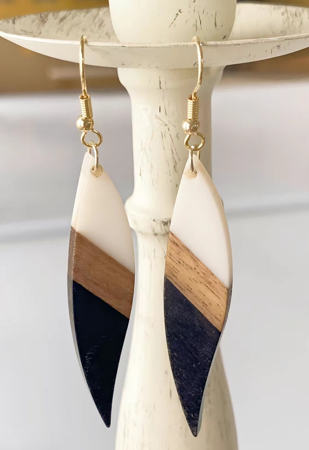 Wooden Dangle Earring
