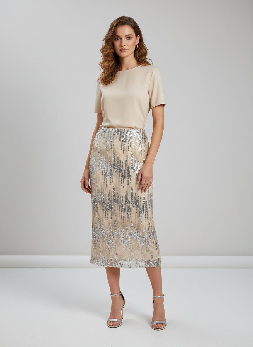 Sequin Long Skirt
