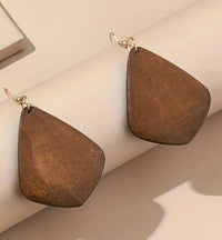 Wood Dangle Earrings