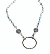 Circle Center Bead Necklace